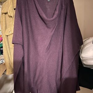 Ann Taylor Purple Shrug with Cowl Neck
